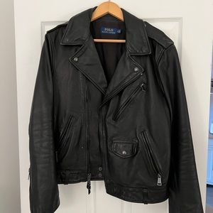 Ralph Lauren Leather Moto Jacket